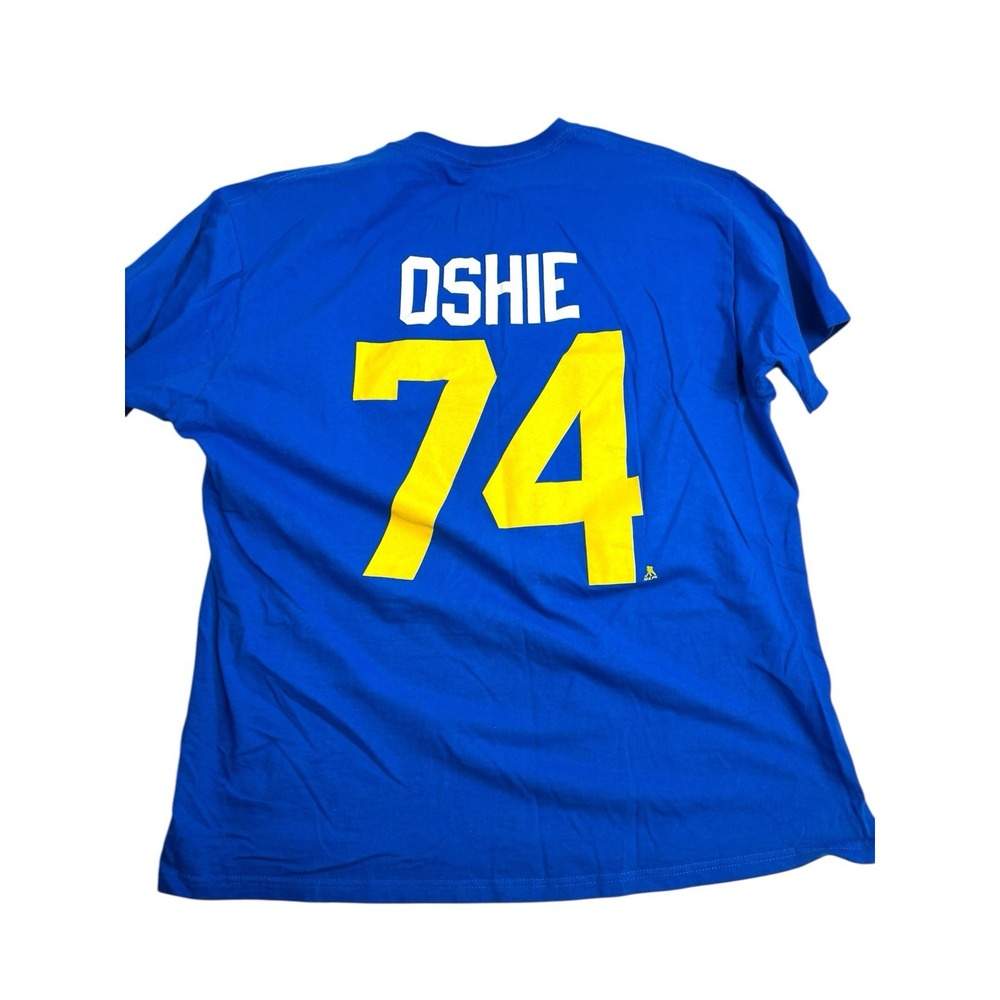 St. Louis Blues NHL‎ Men's Blue Short Sleeve "74 OSHIE" T-shirt Size XL - Picture 2 of 7